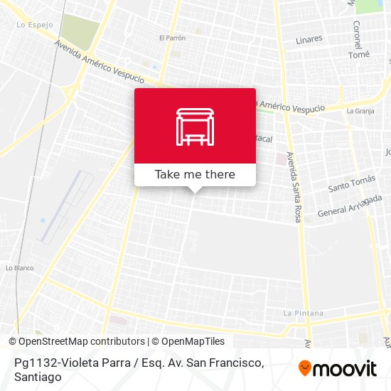 Pg1132-Violeta Parra / Esq. Av. San Francisco map