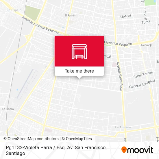 Pg1132-Violeta Parra / Esq. Av. San Francisco map