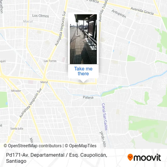 Mapa de Pd171-Av. Departamental / Esq. Caupolicán