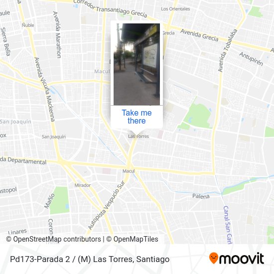 Pd173-Parada 2 / (M) Las Torres map