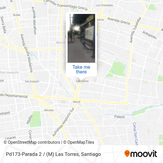 Pd173-Parada 2 / (M) Las Torres map