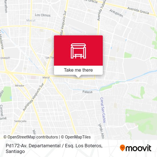 Pd172-Av. Departamental / Esq. Los Boteros map