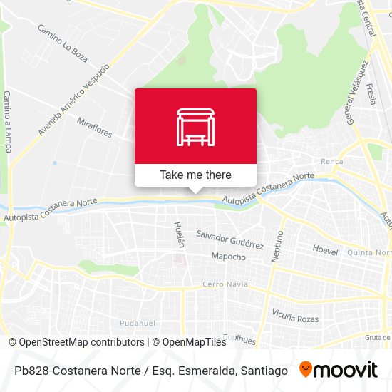 Mapa de Pb828-Costanera Norte / Esq. Esmeralda