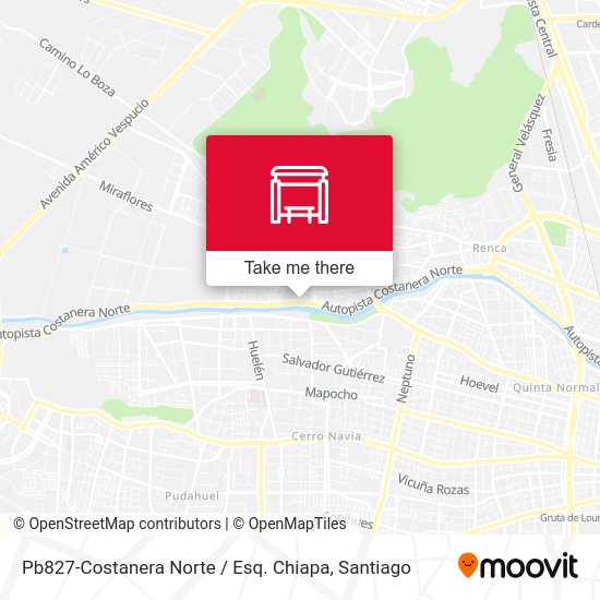 Pb827-Costanera Norte / Esq. Chiapa map