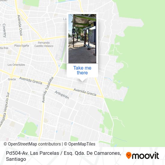 Mapa de Pd504-Av. Las Parcelas / Esq. Qda. De Camarones