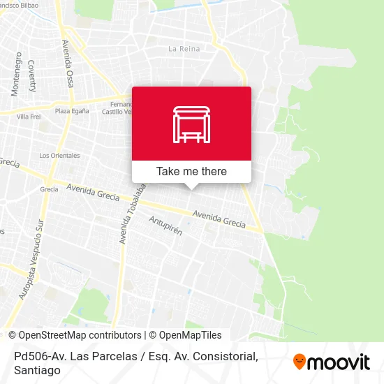 Pd506-Av. Las Parcelas / Esq. Av. Consistorial map