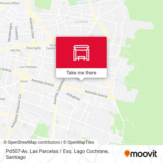 Pd507-Av. Las Parcelas / Esq. Lago Cochrane map