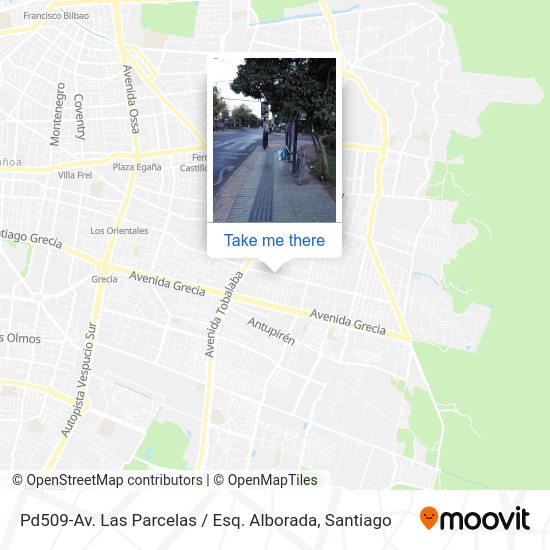 Mapa de Pd509-Av. Las Parcelas / Esq. Alborada