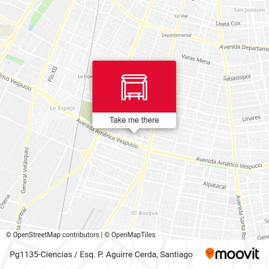 Mapa de Pg1135-Ciencias / Esq. P. Aguirre Cerda