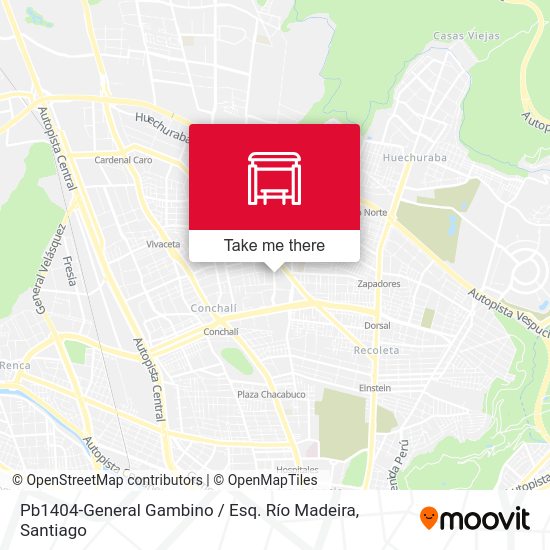 Pb1404-General Gambino / Esq. Río Madeira map