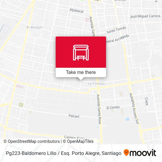 Pg223-Baldomero Lillo / Esq. Porto Alegre map