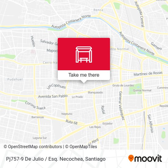 Pj757-9 De Julio / Esq. Necochea map
