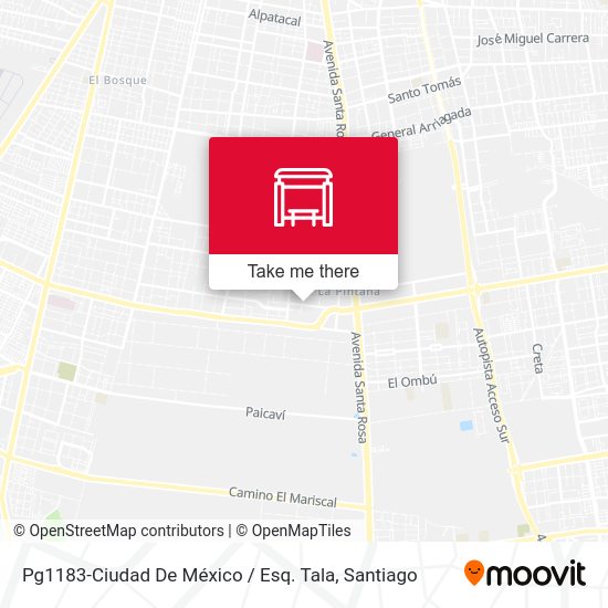 Mapa de Pg1183-Ciudad De México / Esq. Tala