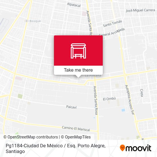 Mapa de Pg1184-Ciudad De México / Esq. Porto Alegre