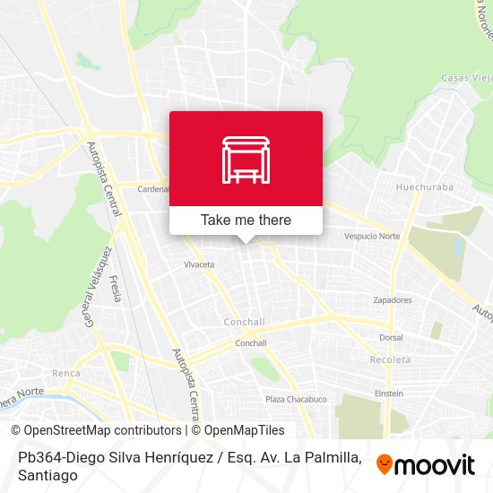 Pb364-Diego Silva Henríquez / Esq. Av. La Palmilla map