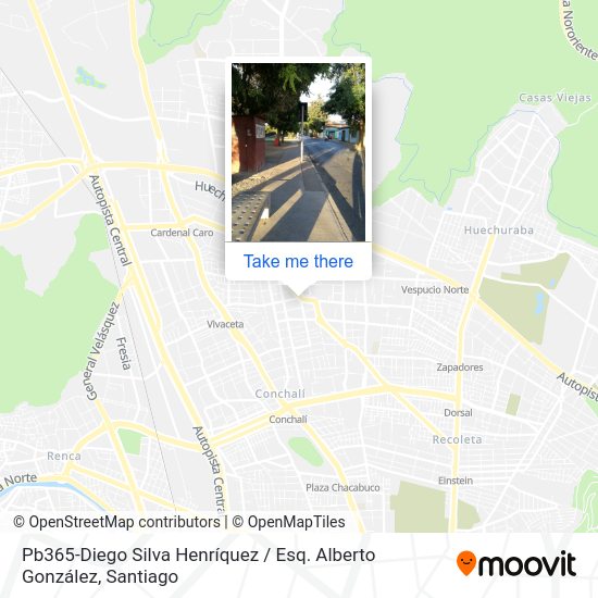 Pb365-Diego Silva Henríquez / Esq. Alberto González map