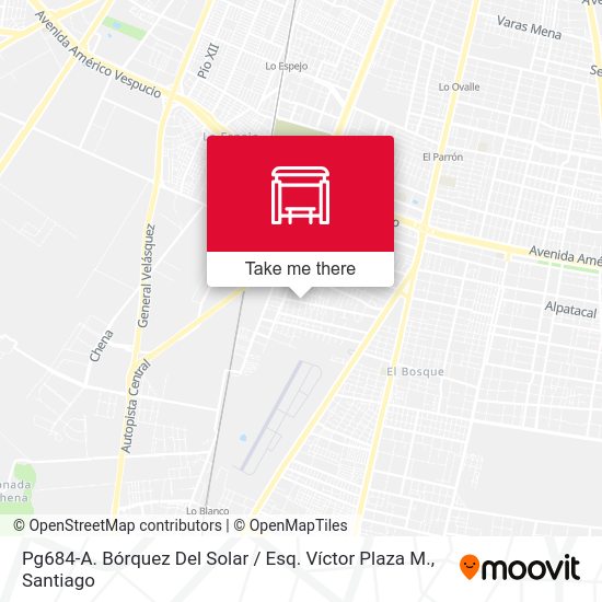 Pg684-A. Bórquez Del Solar / Esq. Víctor Plaza M. map