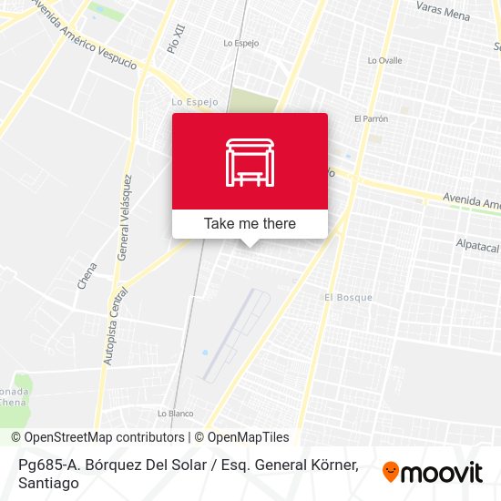 Mapa de Pg685-A. Bórquez Del Solar / Esq. General Körner