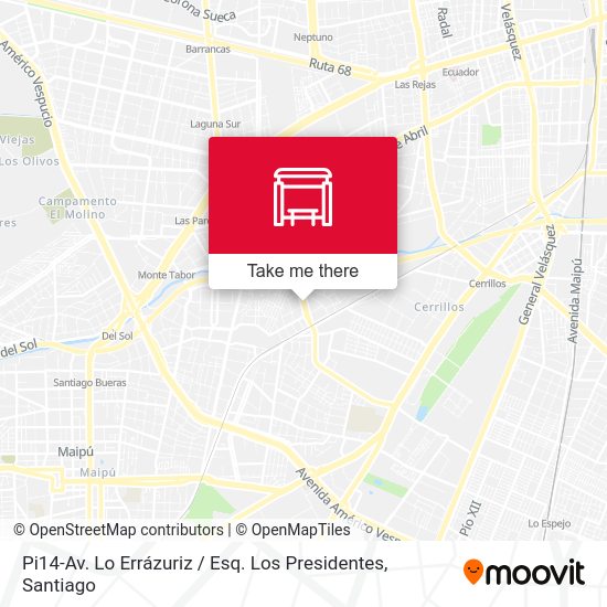 Pi14-Av. Lo Errázuriz / Esq. Los Presidentes map
