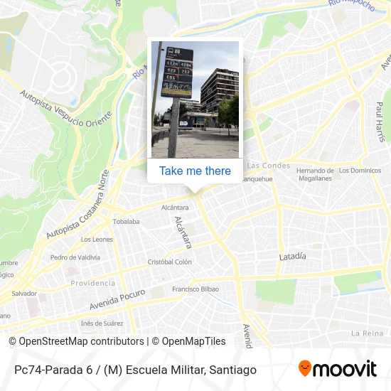 Pc74-Parada 6 / (M) Escuela Militar map