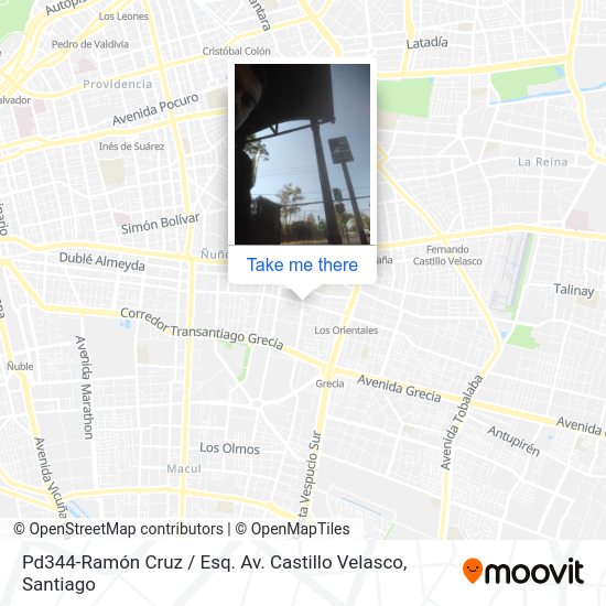 Pd344-Ramón Cruz / Esq. Av. Castillo Velasco map