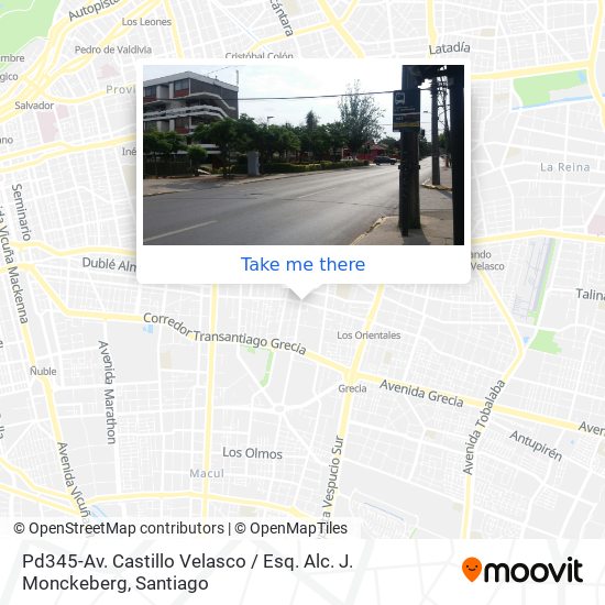 Pd345-Av. Castillo Velasco / Esq. Alc. J. Monckeberg map