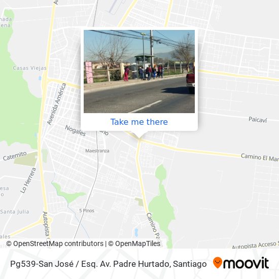 Pg539-San José / Esq. Av. Padre Hurtado map