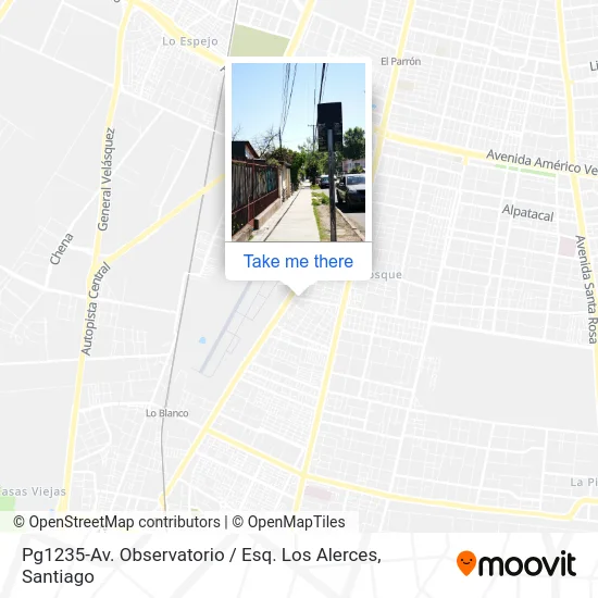 Pg1235-Av. Observatorio / Esq. Los Alerces map