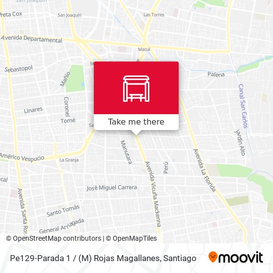 Pe129-Parada 1 / (M) Rojas Magallanes map