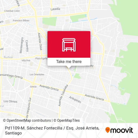 Mapa de Pd1109-M. Sánchez Fontecilla / Esq. José Arrieta