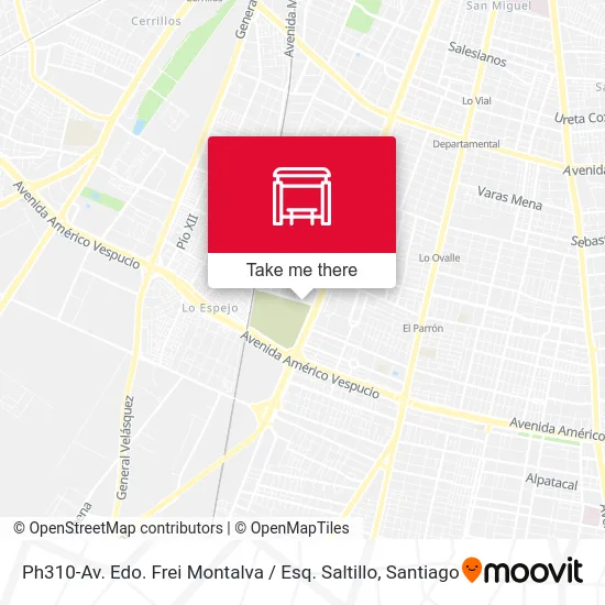 Ph310-Av. Edo. Frei Montalva / Esq. Saltillo map