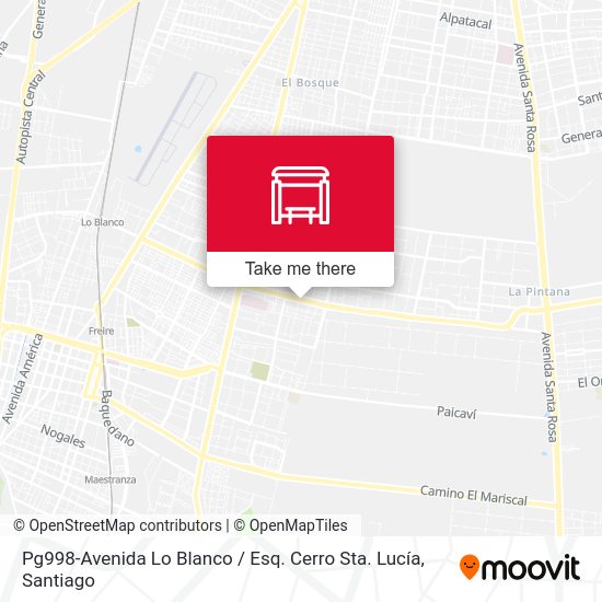 Pg998-Avenida Lo Blanco / Esq. Cerro Sta. Lucía map