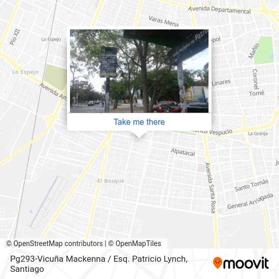 Mapa de Pg293-Vicuña Mackenna / Esq. Patricio Lynch
