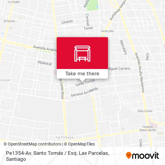 Pe1354-Av. Santo Tomás / Esq. Las Parcelas map