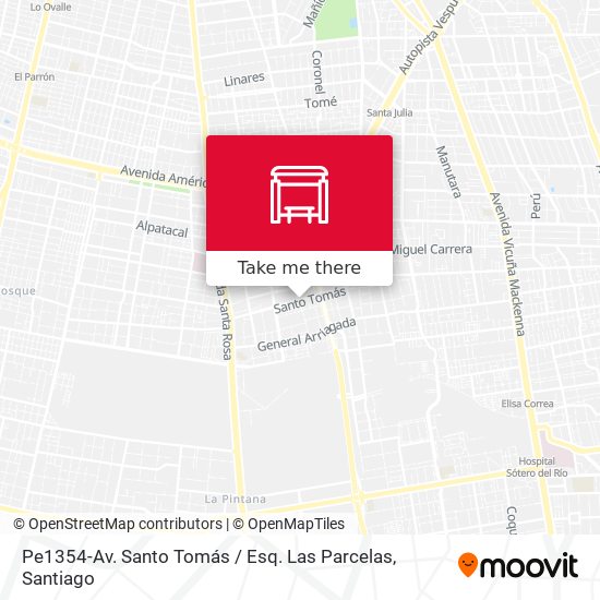 Mapa de Pe1354-Av. Santo Tomás / Esq. Las Parcelas