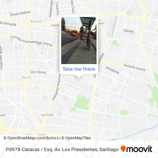 Pd978-Caracas / Esq. Av. Los Presidentes map