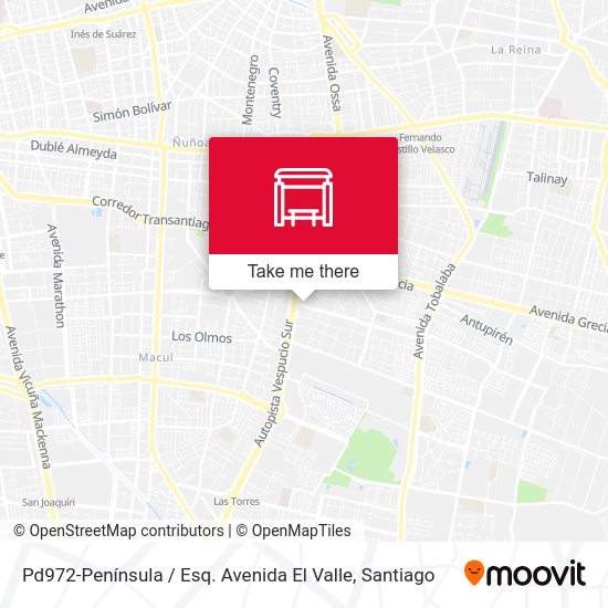 Pd972-Península / Esq. Avenida El Valle map