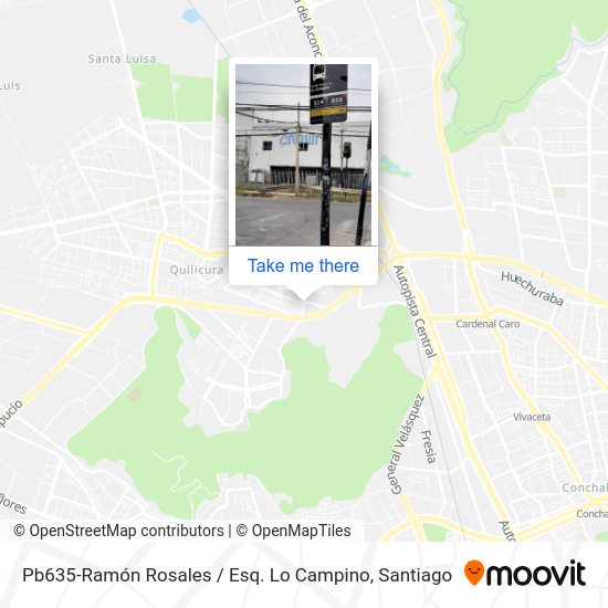 Mapa de Pb635-Ramón Rosales / Esq. Lo Campino