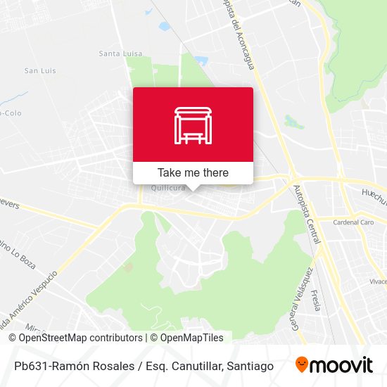 Pb631-Ramón Rosales / Esq. Canutillar map
