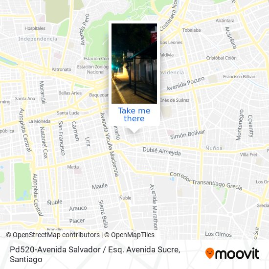 Pd520-Avenida Salvador / Esq. Avenida Sucre map