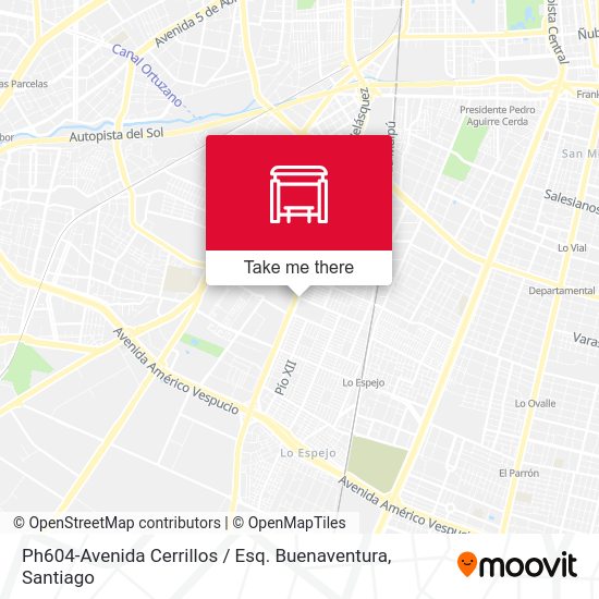 Ph604-Avenida Cerrillos / Esq. Buenaventura map