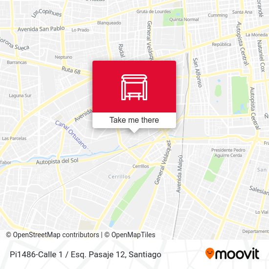 Mapa de Pi1486-Calle 1 / Esq. Pasaje 12