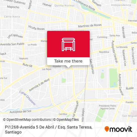 Mapa de Pi1268-Avenida 5 De Abril / Esq. Santa Teresa