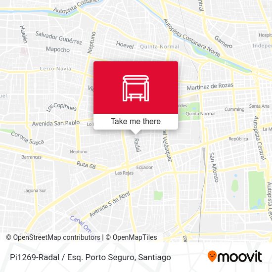 Pi1269-Radal / Esq. Porto Seguro map