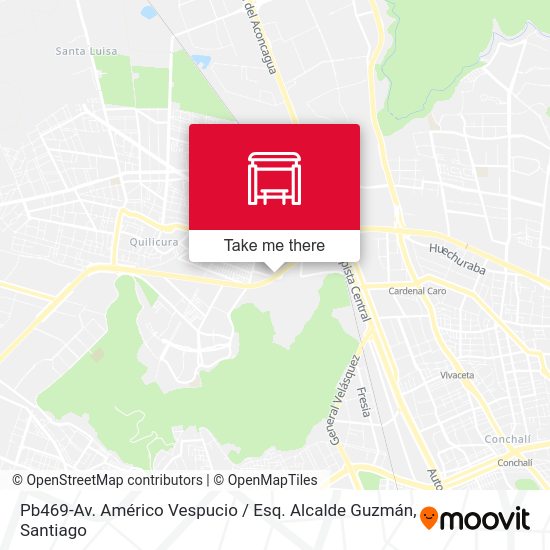 Pb469-Av. Américo Vespucio / Esq. Alcalde Guzmán map