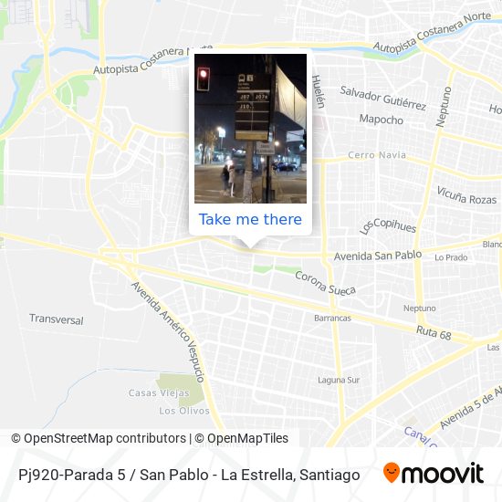 Pj920-Parada 5 / San Pablo - La Estrella map