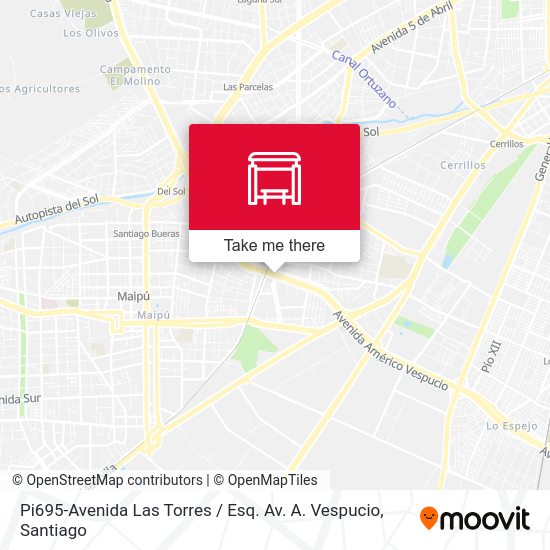 Pi695-Avenida Las Torres / Esq. Av. A. Vespucio map