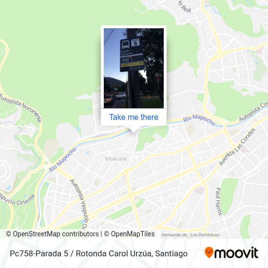 Mapa de Pc758-Parada 5 / Rotonda Carol Urzúa