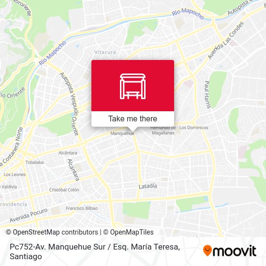 Mapa de Pc752-Av. Manquehue Sur / Esq. María Teresa