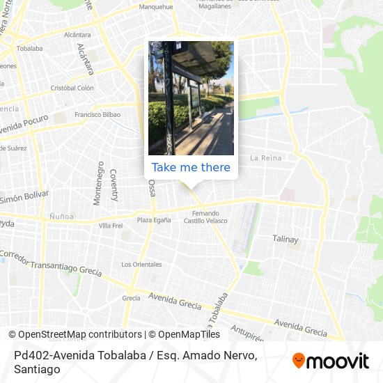 Pd402-Avenida Tobalaba / Esq. Amado Nervo map